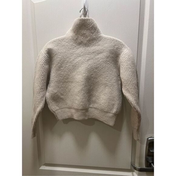 Wilfred Free Aritzia Size 100% Wool Cropped Turtleneck Harper Size L Junior - Picture 2 of 5